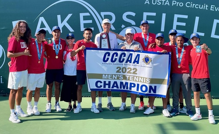 COD Men's Tennis wins CCCAA Men's Tennis State Championship